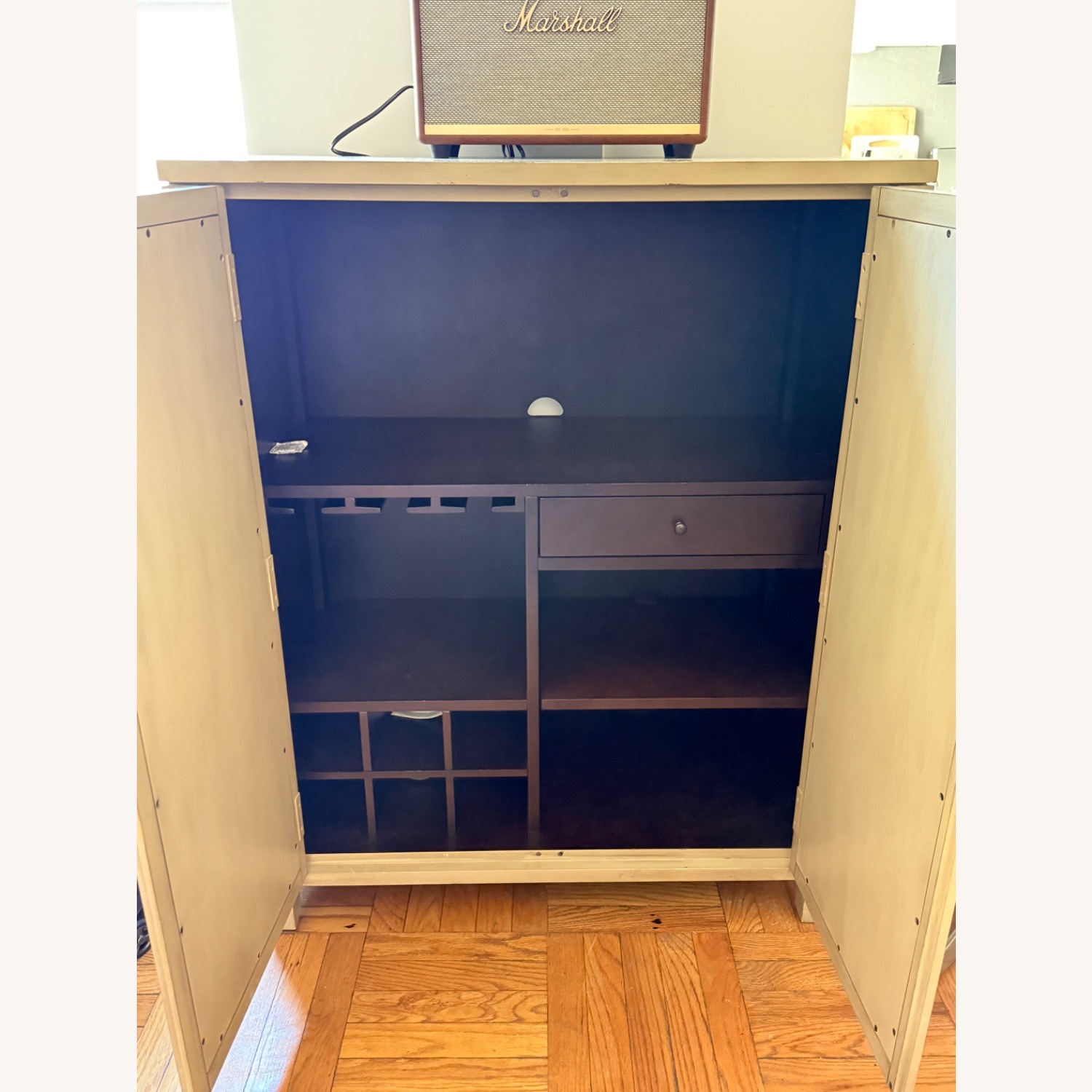 Pottery Barn Lyla Natural Bar Cabinet - image-2
