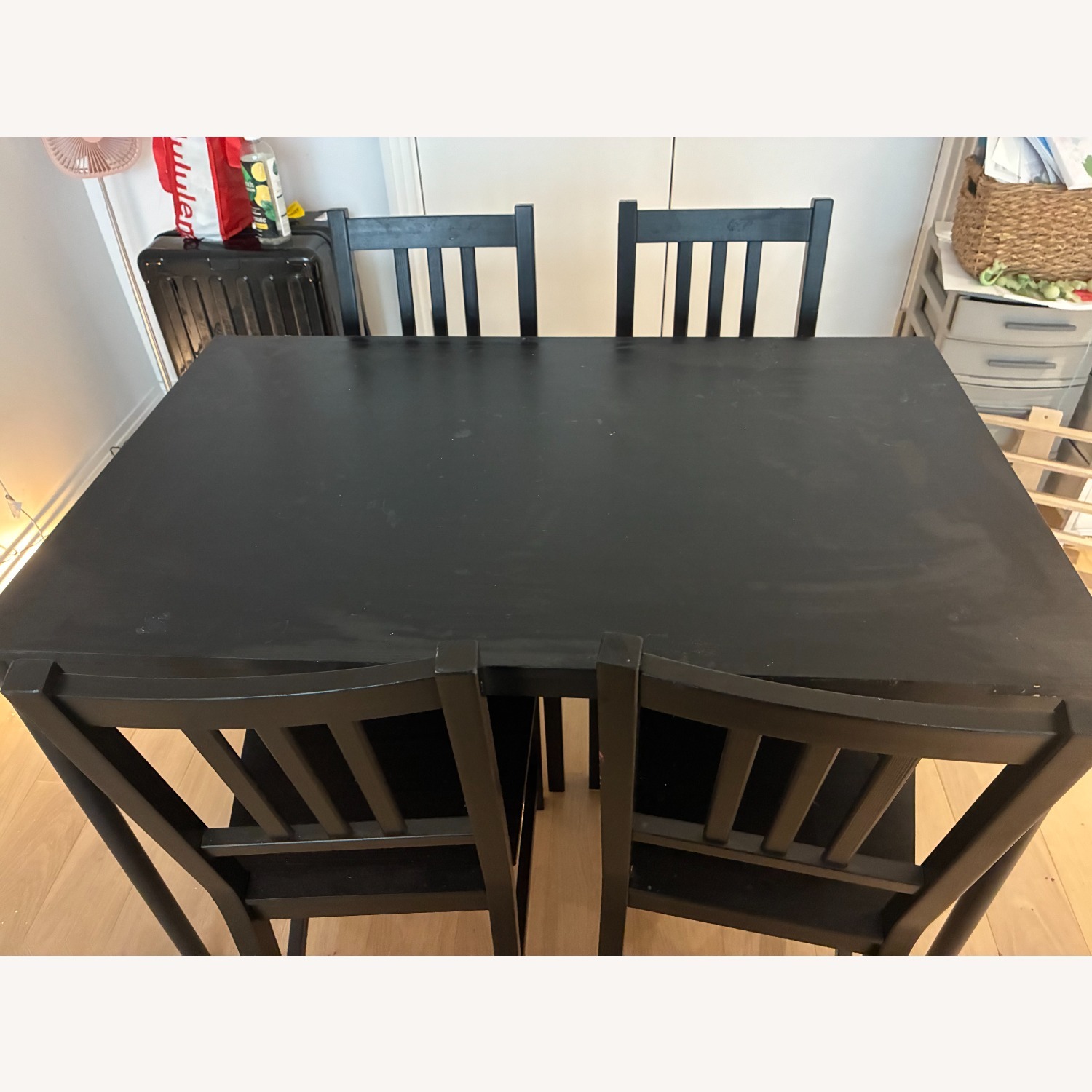 IKEA SANDSBERG Black Dining Table - image-1