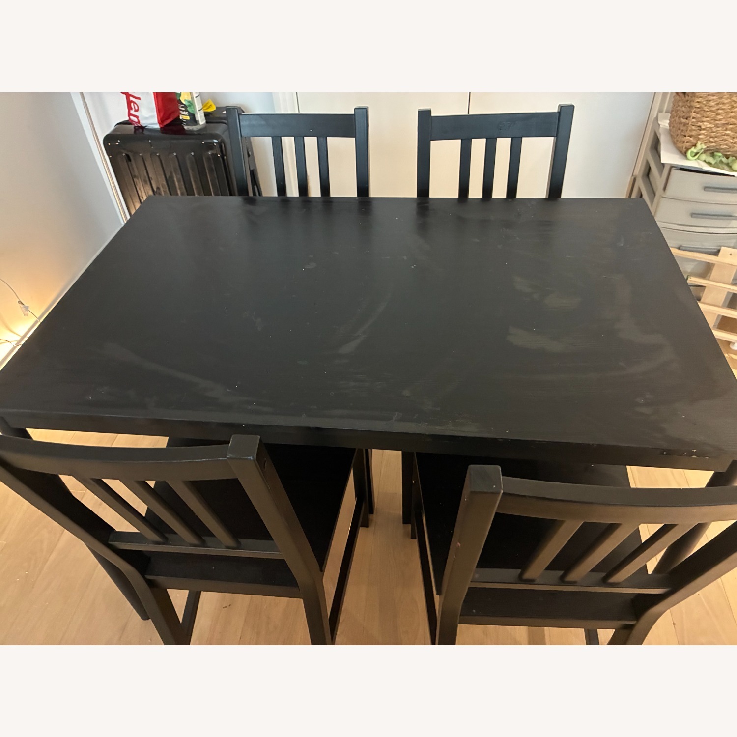 IKEA SANDSBERG Black Dining Table - image-2