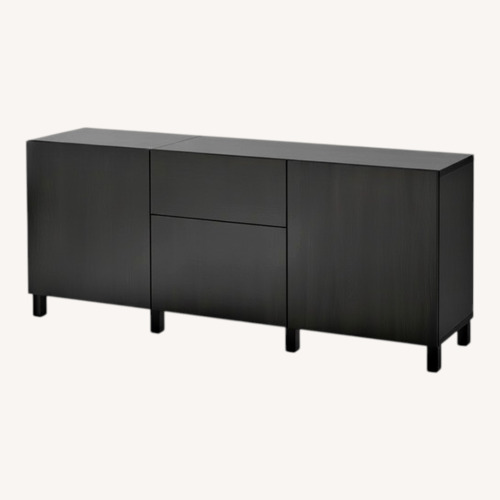 Used IKEA Dark Brown Wood Sideboard for sale on AptDeco