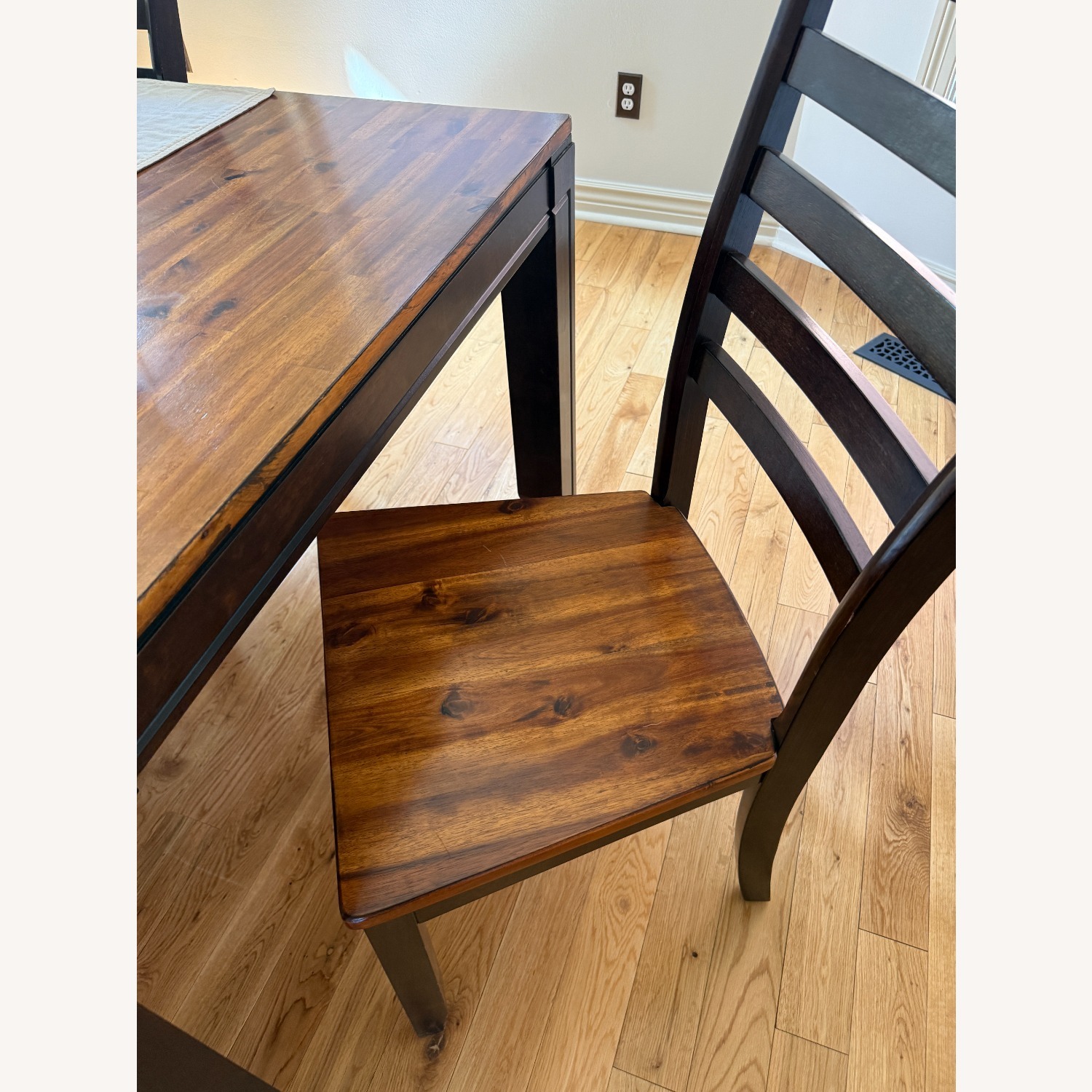 Solid Wood Dining Table and 6 Chairs - image-6