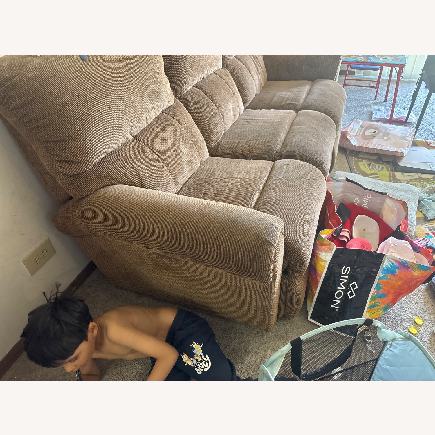 Light Brown 3+ Seater Sofa - image-2