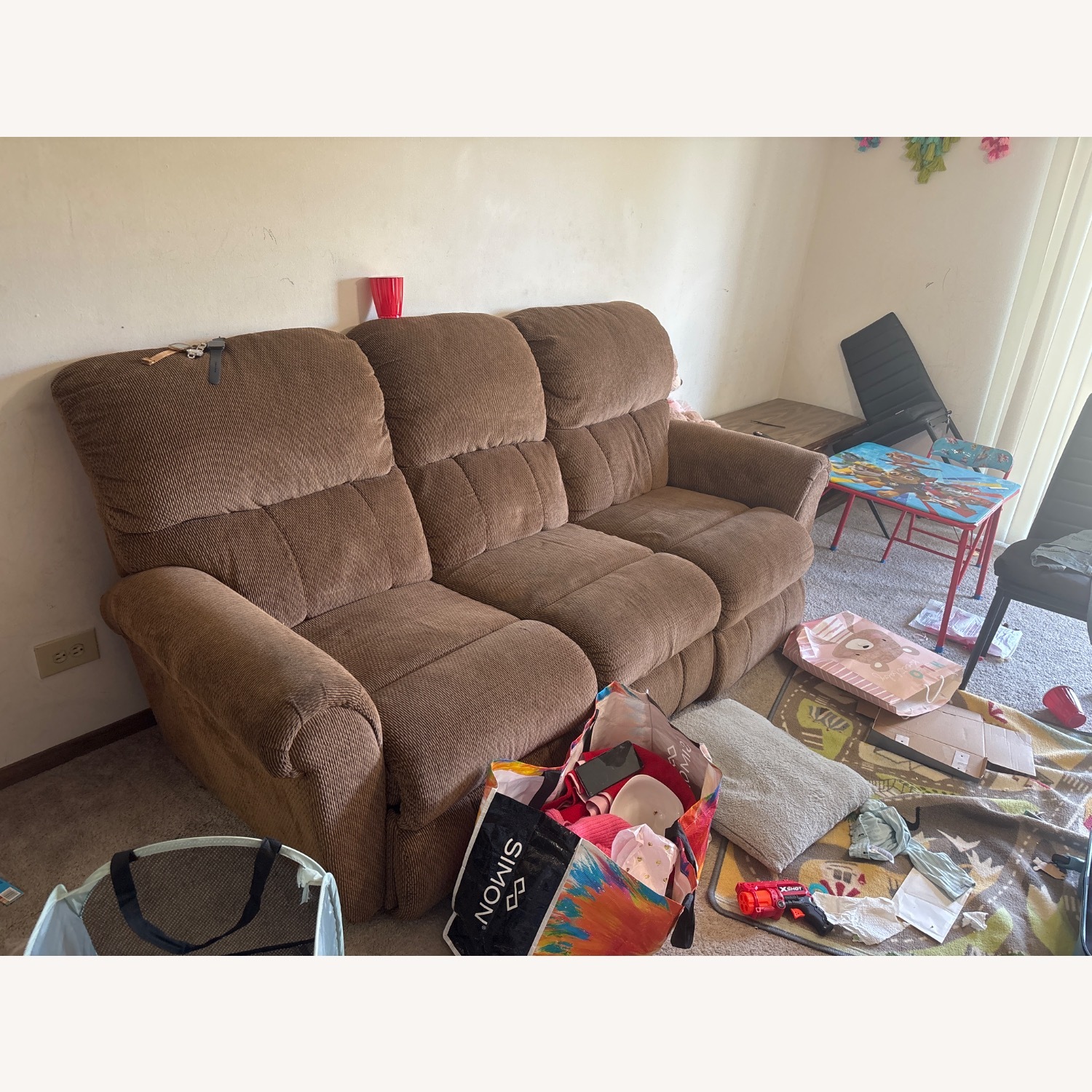 Light Brown 3+ Seater Sofa - image-3