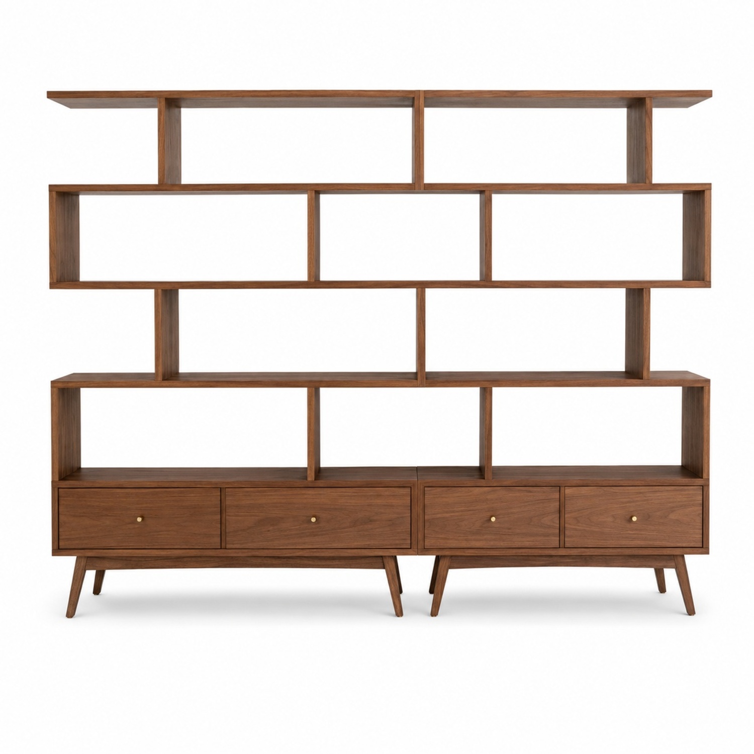 Midcentury Style "Staggered" Bookcase - image-8