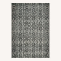 Crate & Barrel Alvarez Gray Rug 6' x 9'