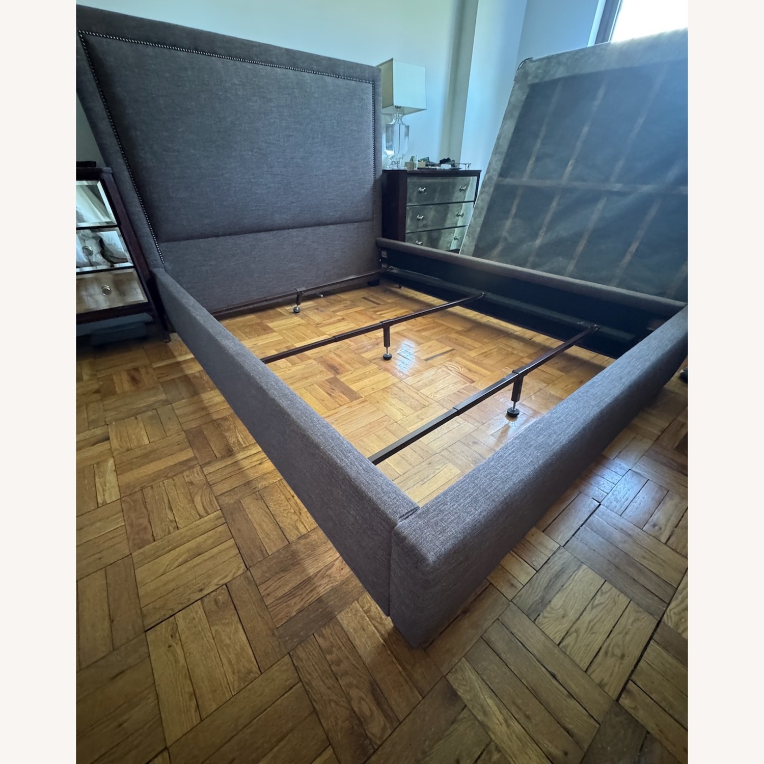 Bernhardt Furniture Dark Brown Fabric Queen Bed - image-4