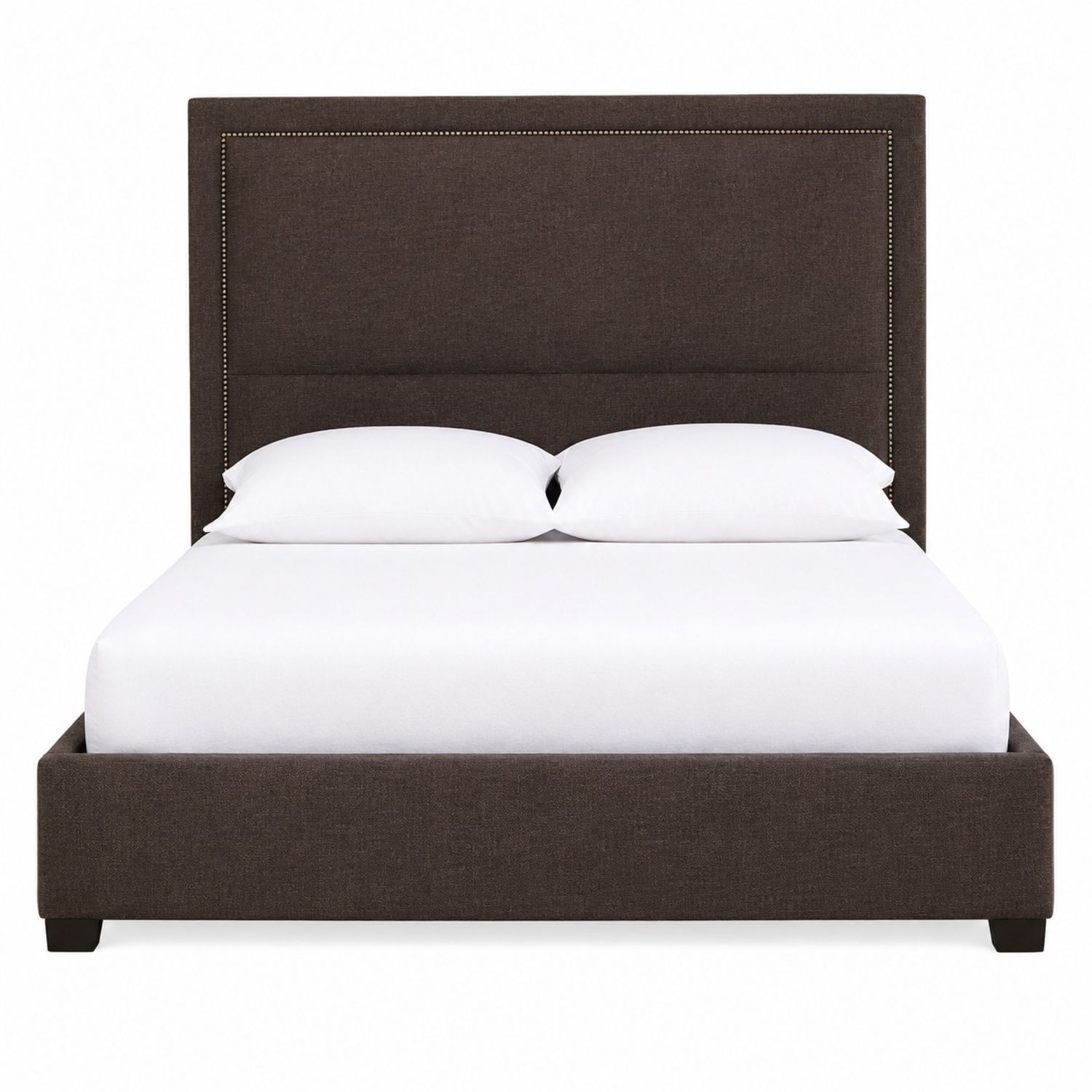 Bernhardt Furniture Dark Brown Fabric Queen Bed - image-18