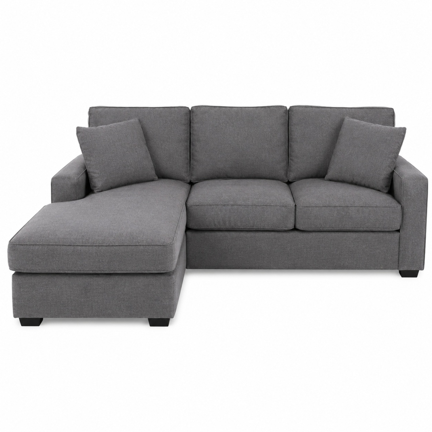 Roy's Furniture Dark Gray 2 Piece Sectional - image-7