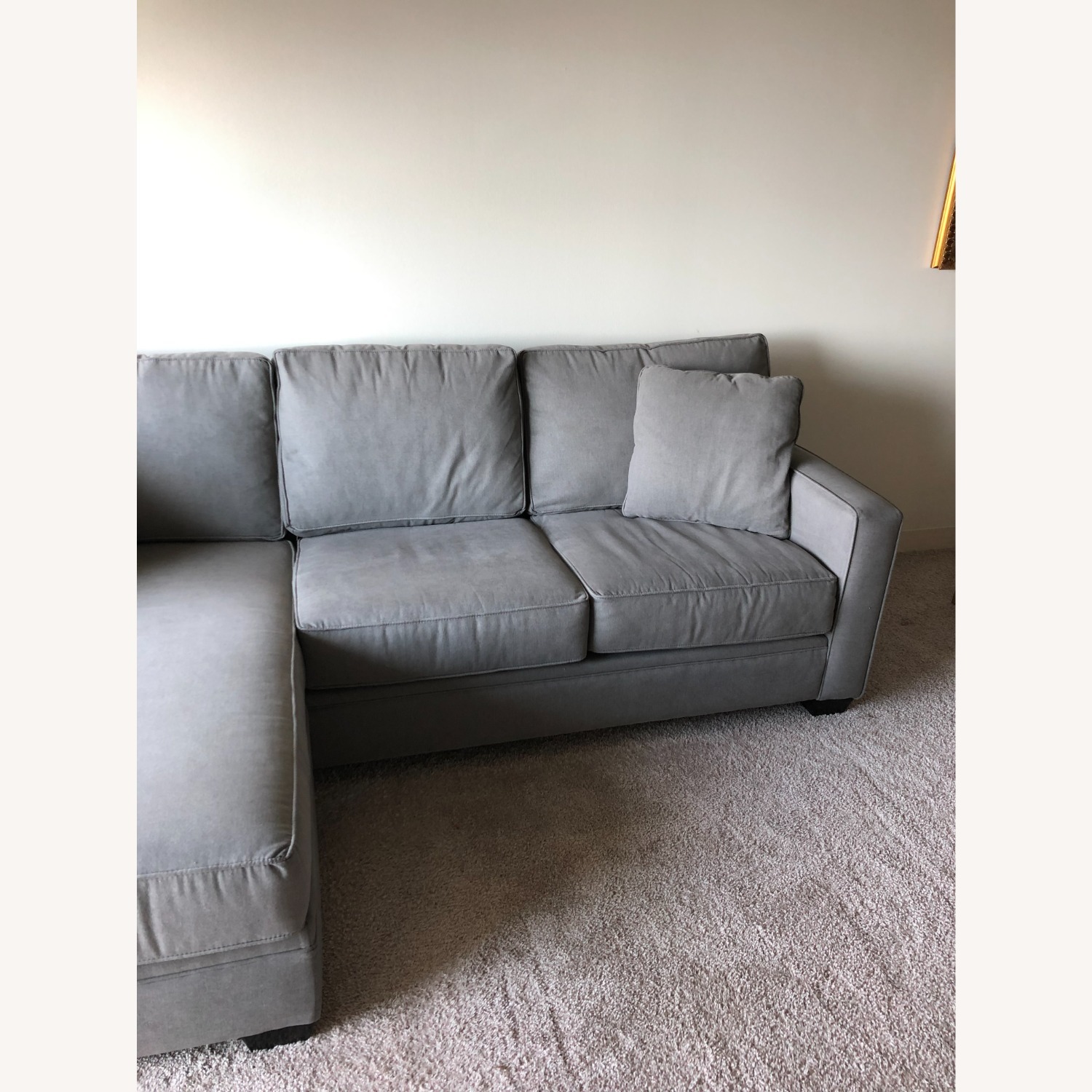 Roy's Furniture Dark Gray 2 Piece Sectional - image-2