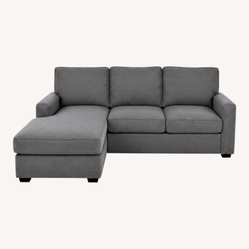 Used Roy's Furniture Dark Gray 2 Piece Sectional for sale on AptDeco