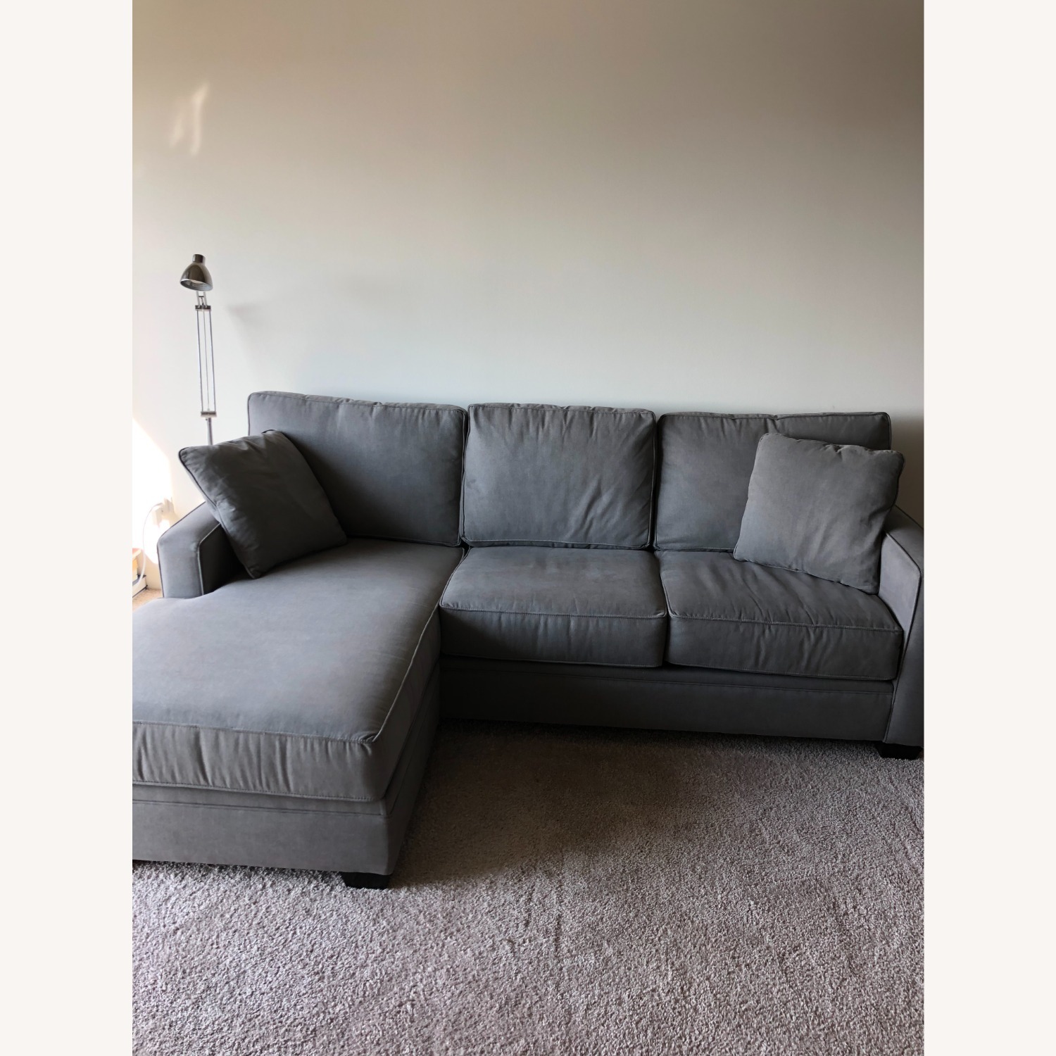 Roy's Furniture Dark Gray 2 Piece Sectional - image-1