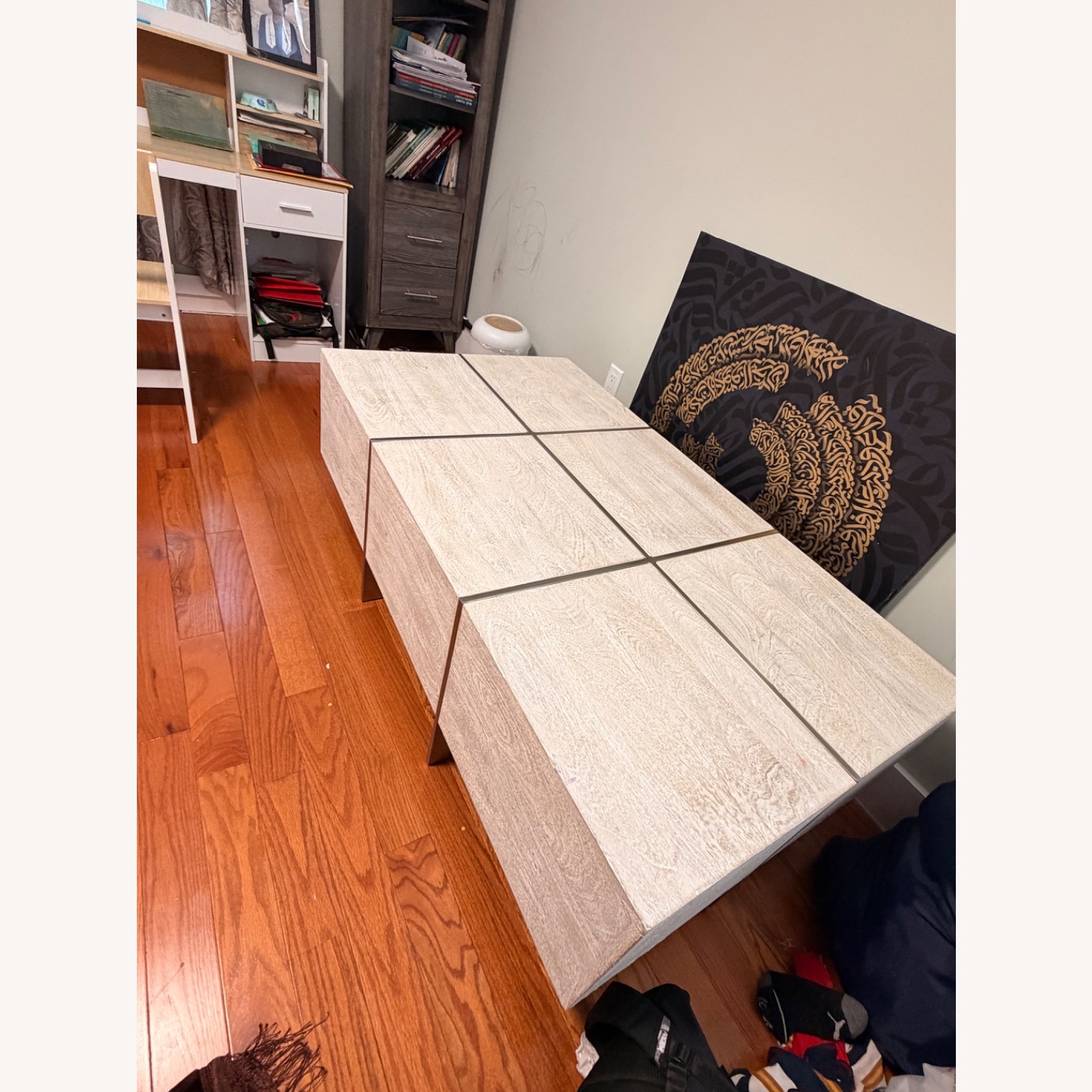Value City Furniture White Coffee Table - image-2