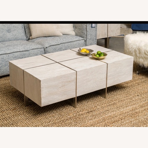 Used Value City Furniture White Coffee Table for sale on AptDeco