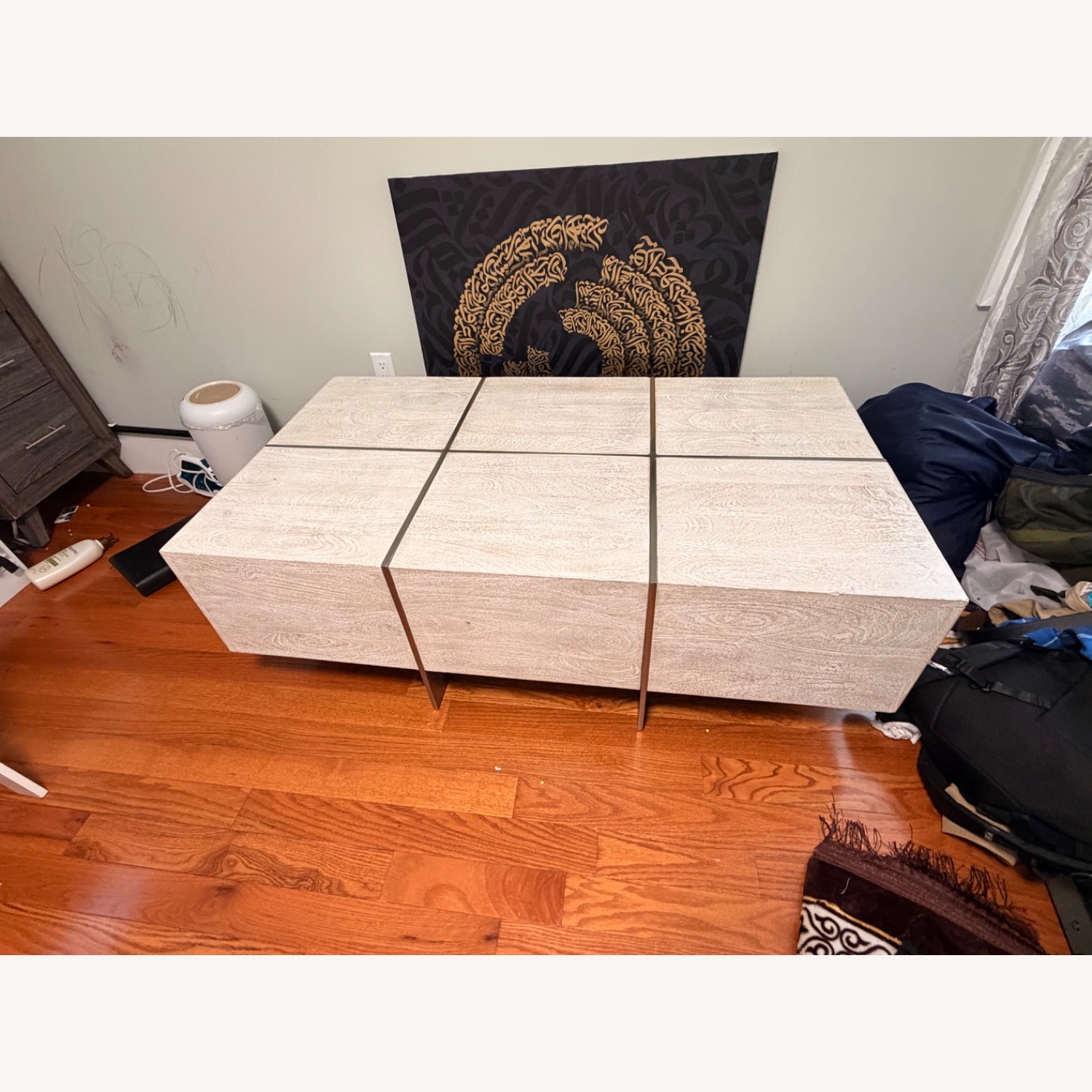 Value City Furniture White Coffee Table - image-3