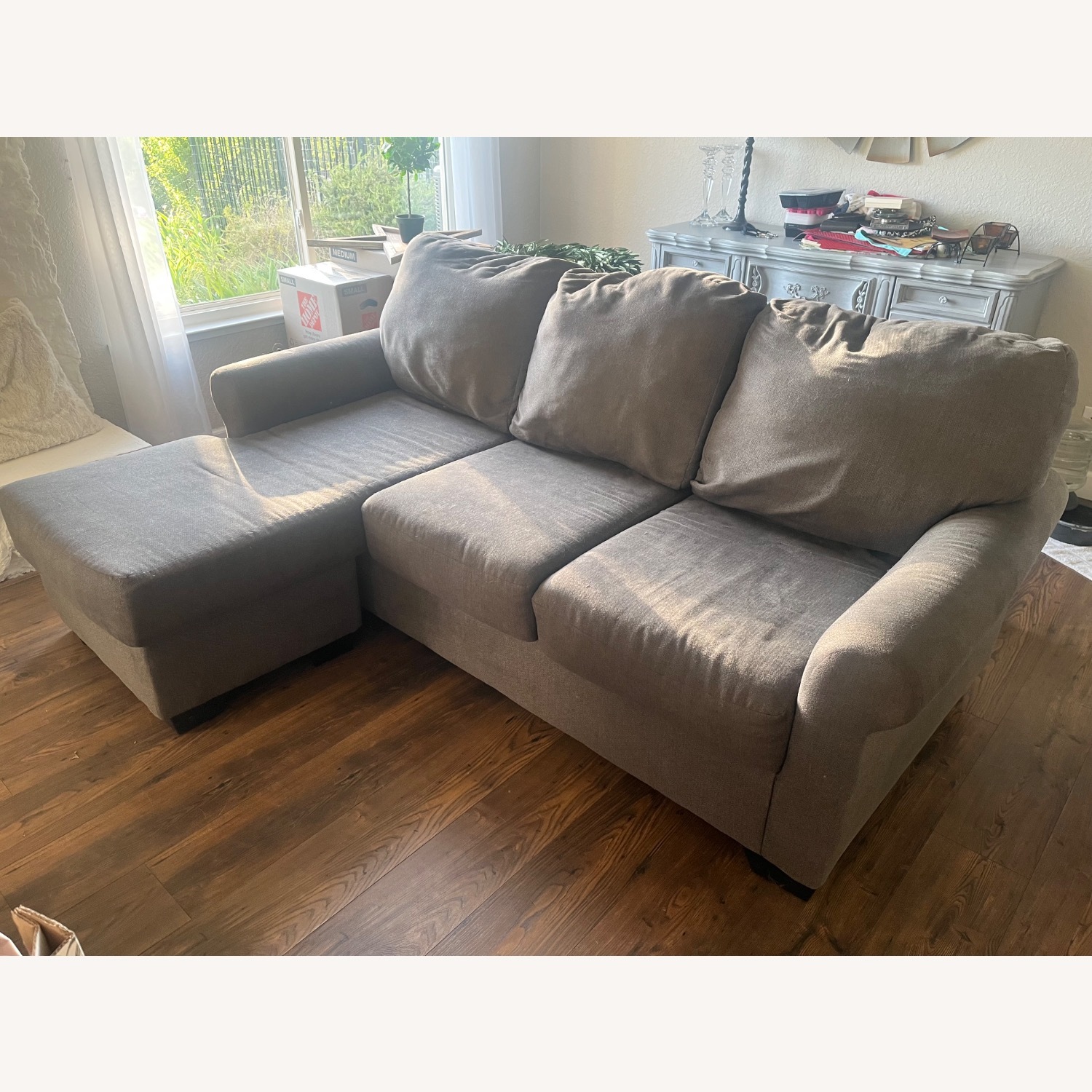Ashley Gray Couch - image-1
