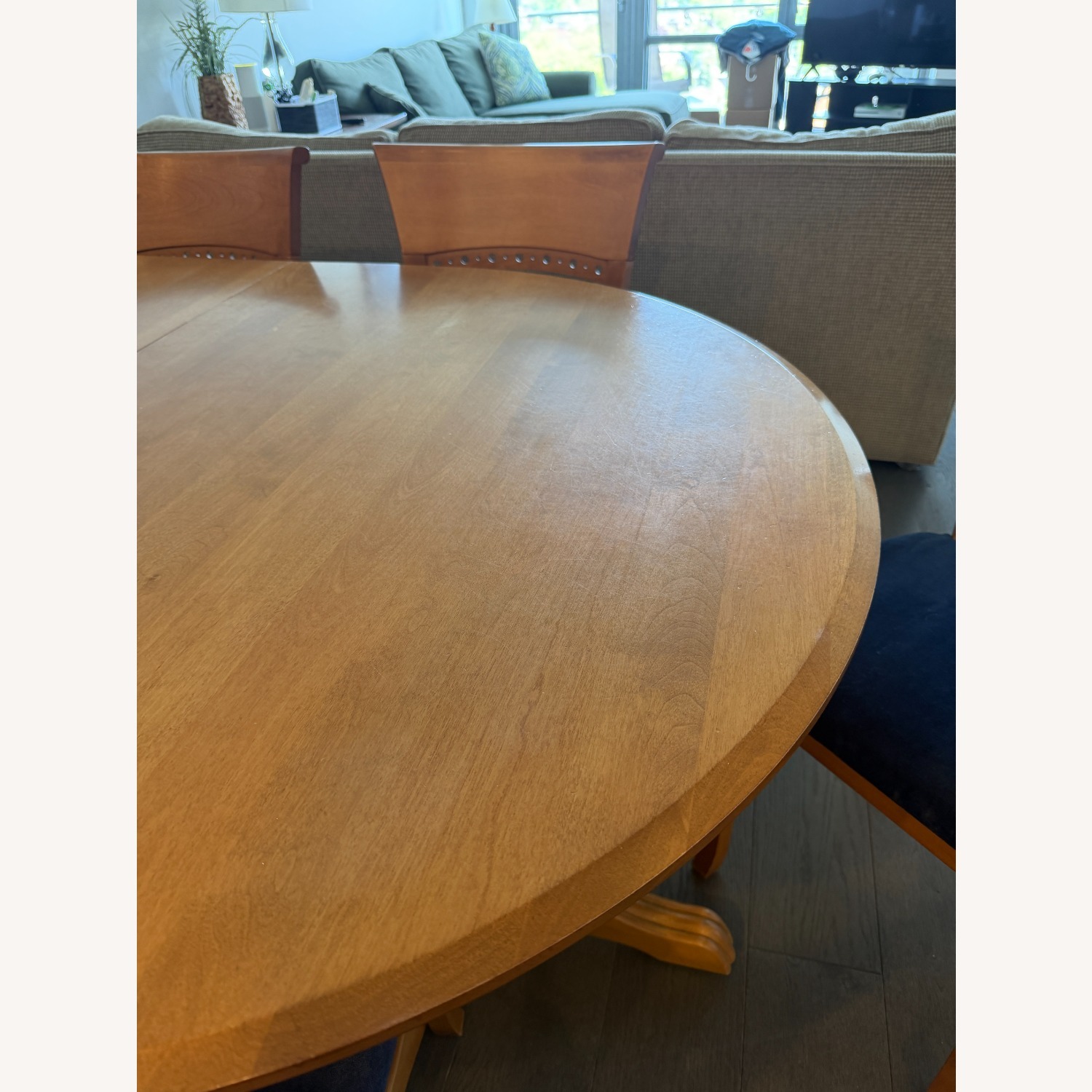 Canadel Light Brown Wood Dining Table & 6 Chairs - image-4