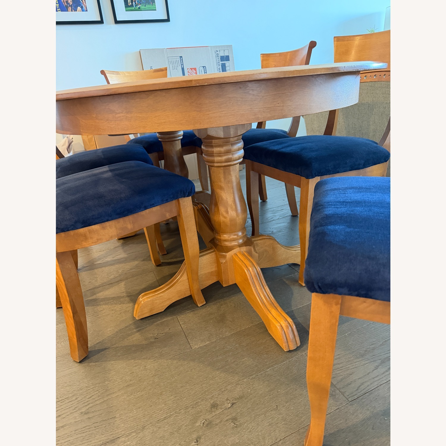 Canadel Light Brown Wood Dining Table & 6 Chairs - image-3