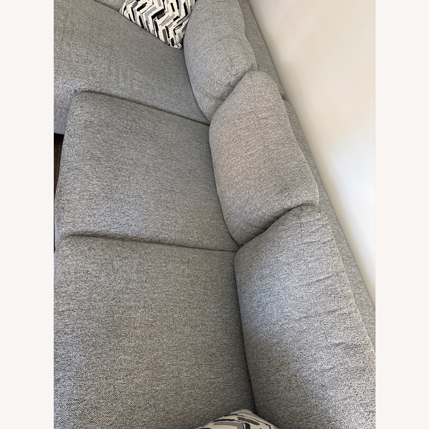 Wayfair Light Gray Fabric 2 Piece Sectional - image-3
