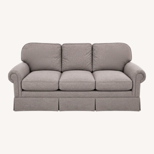 Used Custom Calico Corners Dark Gray Fabric Sofa for sale on AptDeco