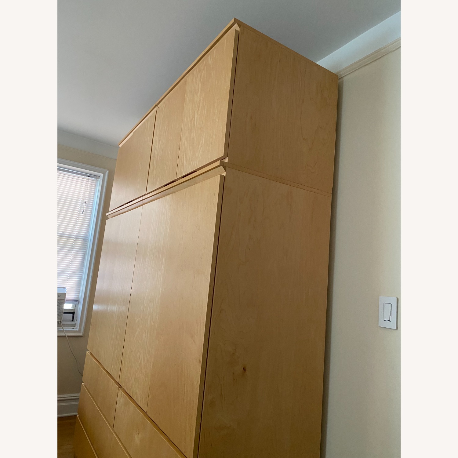 Gothic Cabinet Craft Natural Wood Armoire - image-2