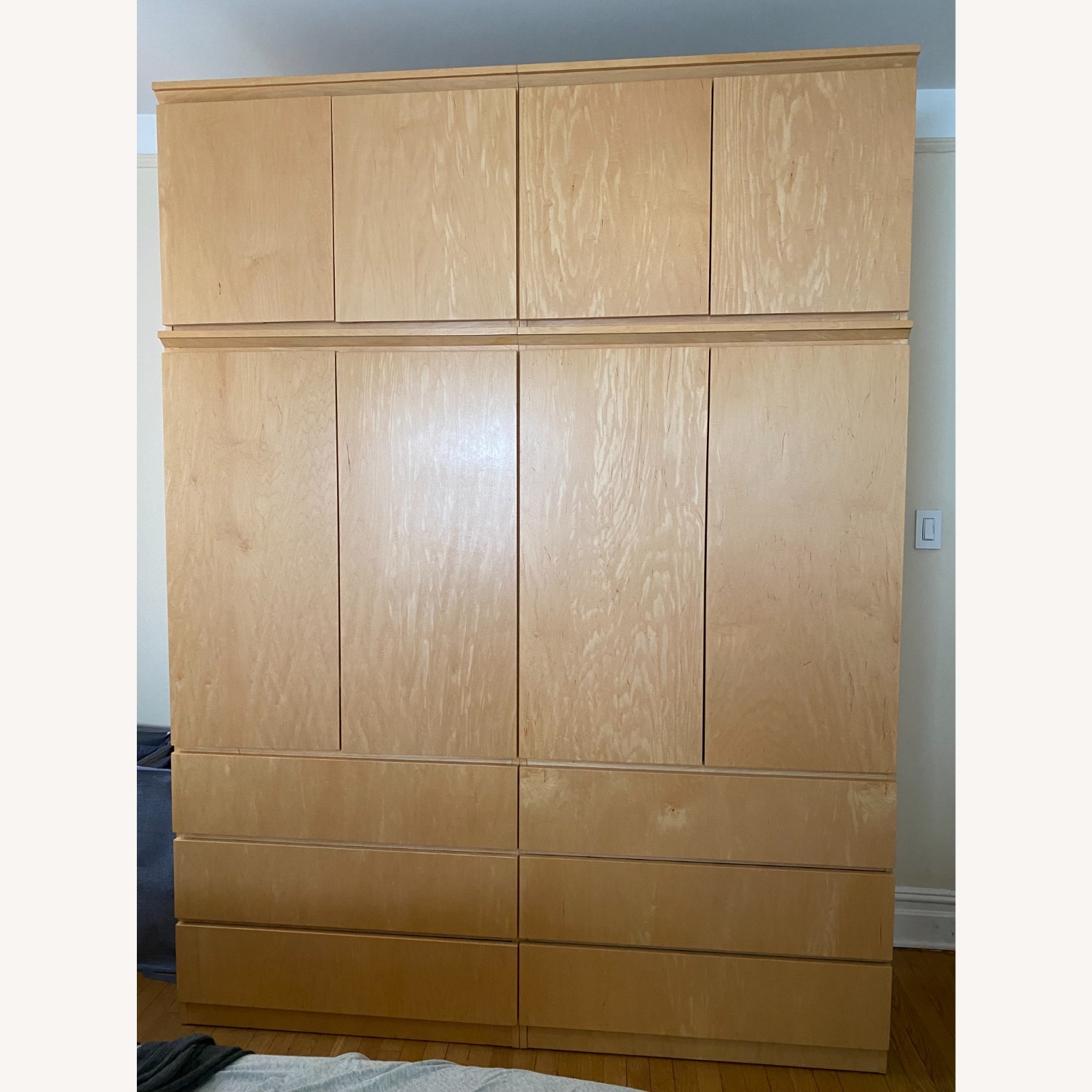 Gothic Cabinet Craft Natural Wood Armoire - image-1