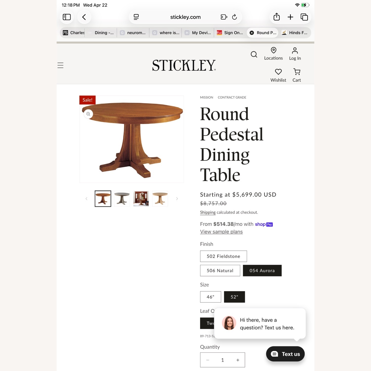 Stickley Brothers Furniture Mission Dining Table - image-3