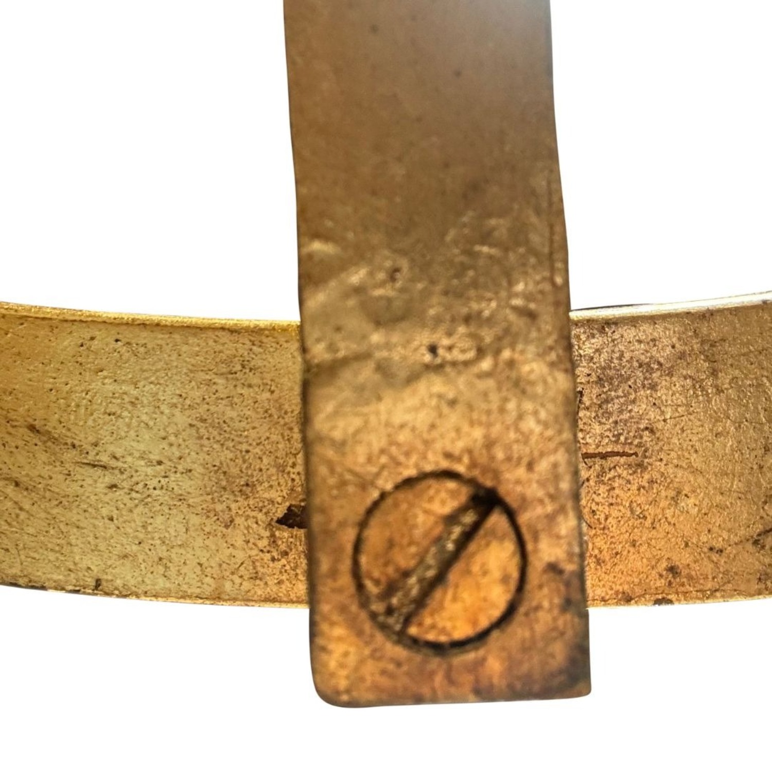 Gilt Round Iron Table By Roger Thibler - image-2