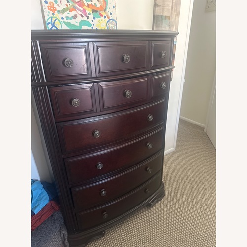 Used Raymour & Flanigan Dark Brown Chest for sale on AptDeco