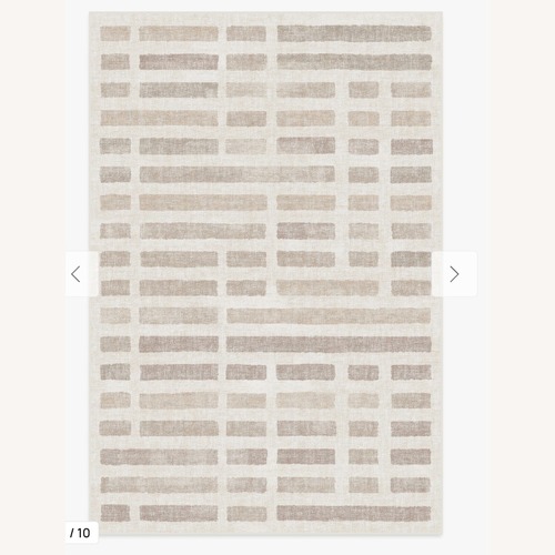 Used Laine Ivory & Natural Flatwoven Rug for sale on AptDeco