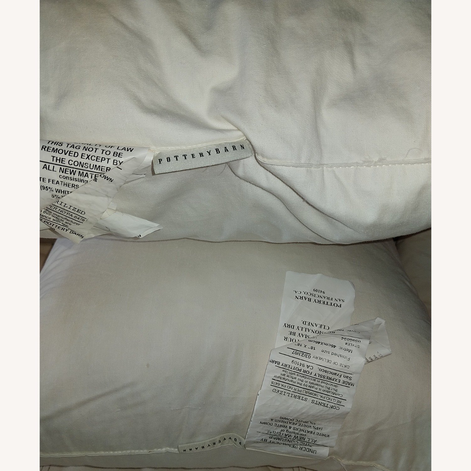 Set of 2 Pottery Barn Pillows  - image-9