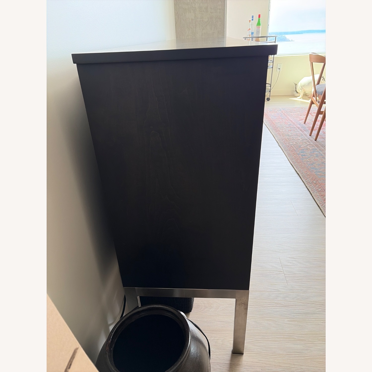 Room & Board Linear Credenza Charcoal Maple - image-2