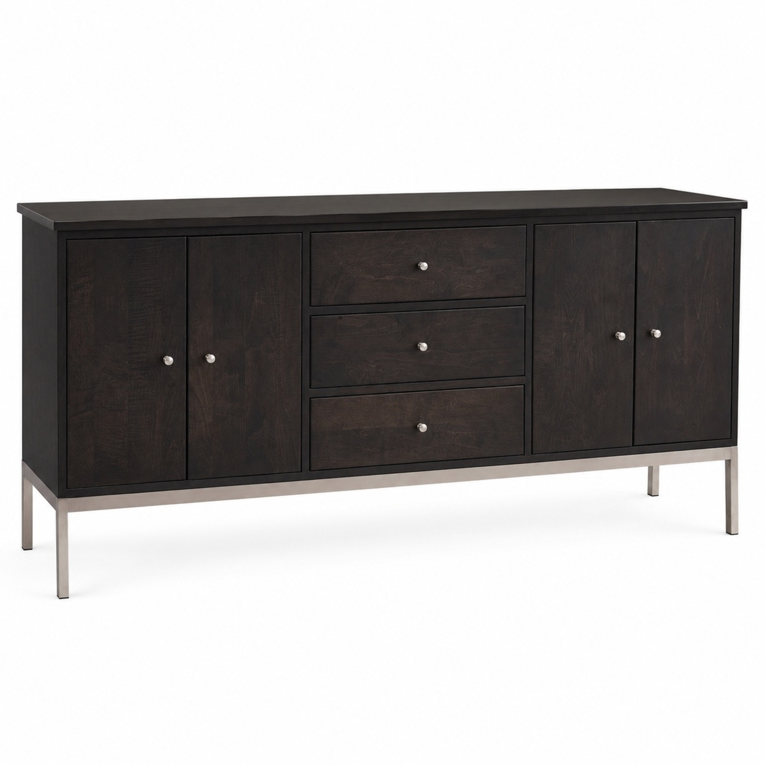Room & Board Linear Credenza Charcoal Maple - image-7