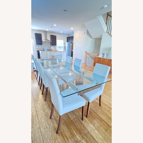 Used Calligaris Natural Glass Dining Set for sale on AptDeco