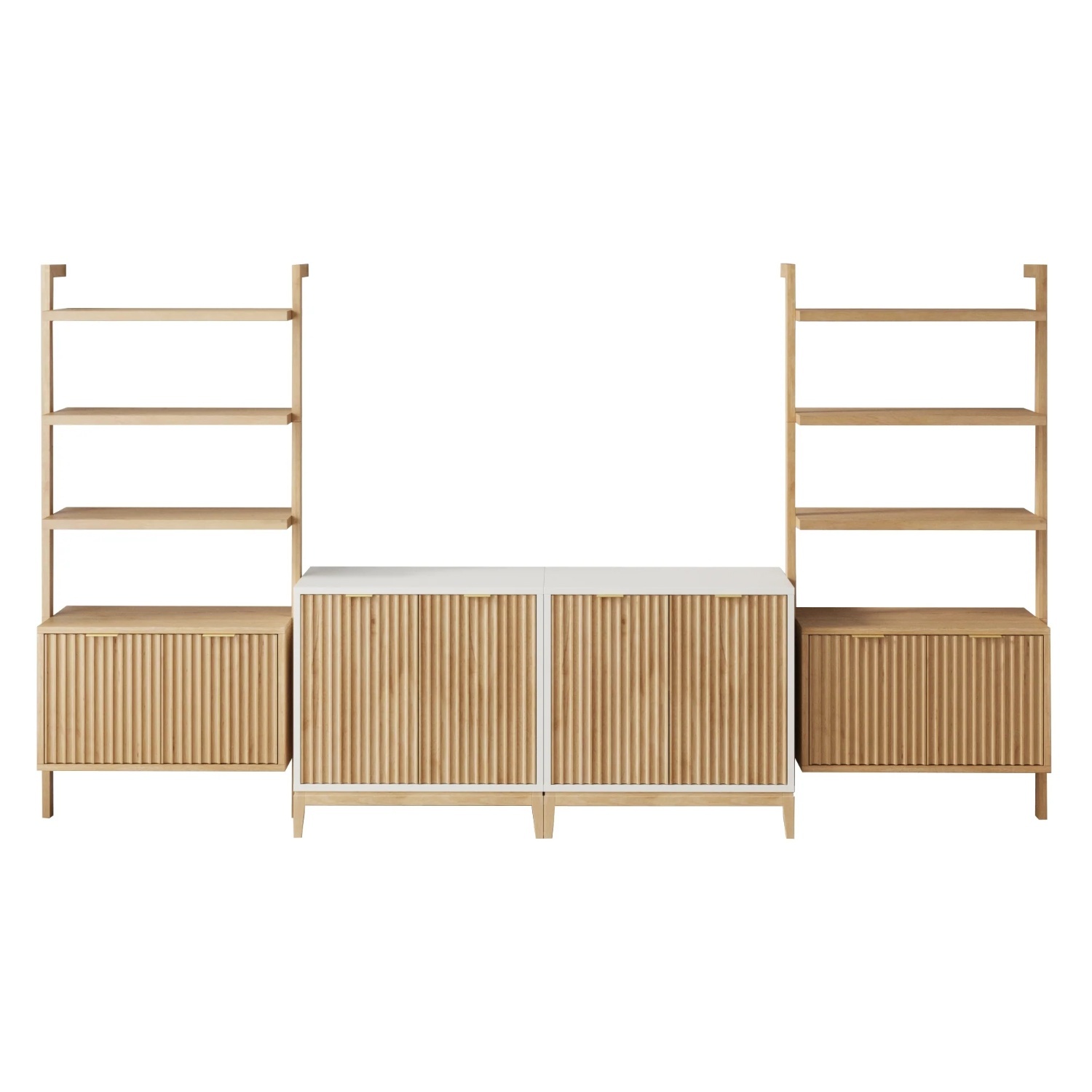 Nathan James Light Brown Wood Media Storage - image-4