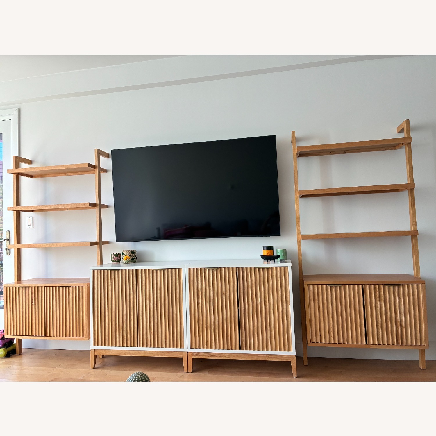 Nathan James Light Brown Wood Media Storage - image-2