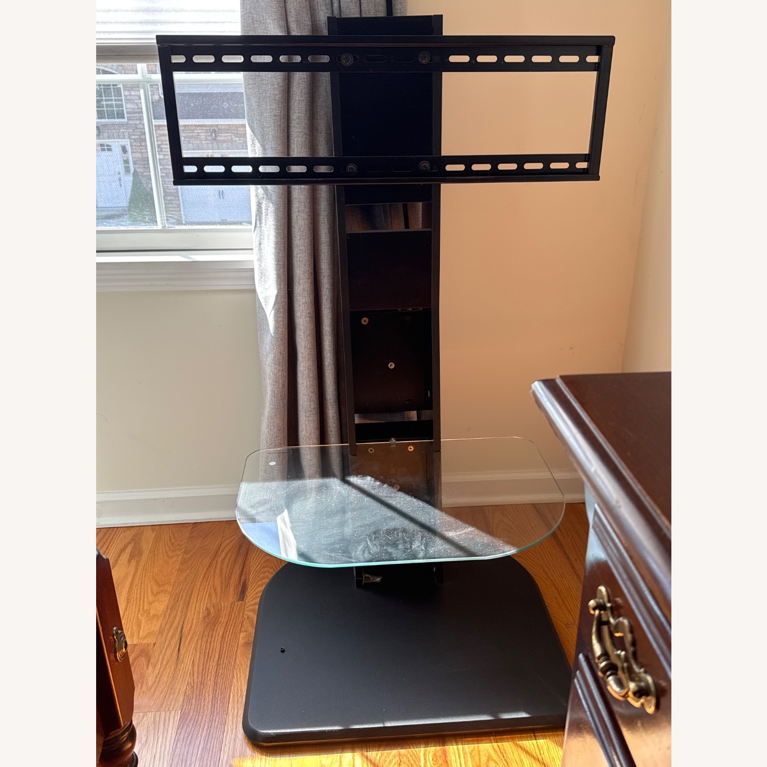 Black Wood Wall Unit - image-2