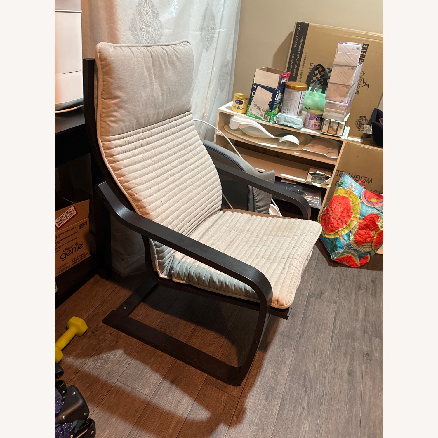 IKEA Black Wood Armchair - image-3