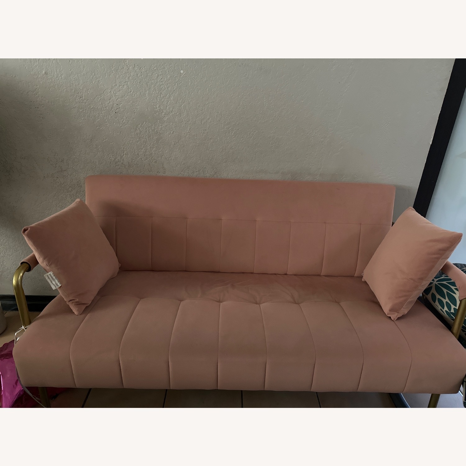 Amazon Yaheetech Pink Loveseat - image-1