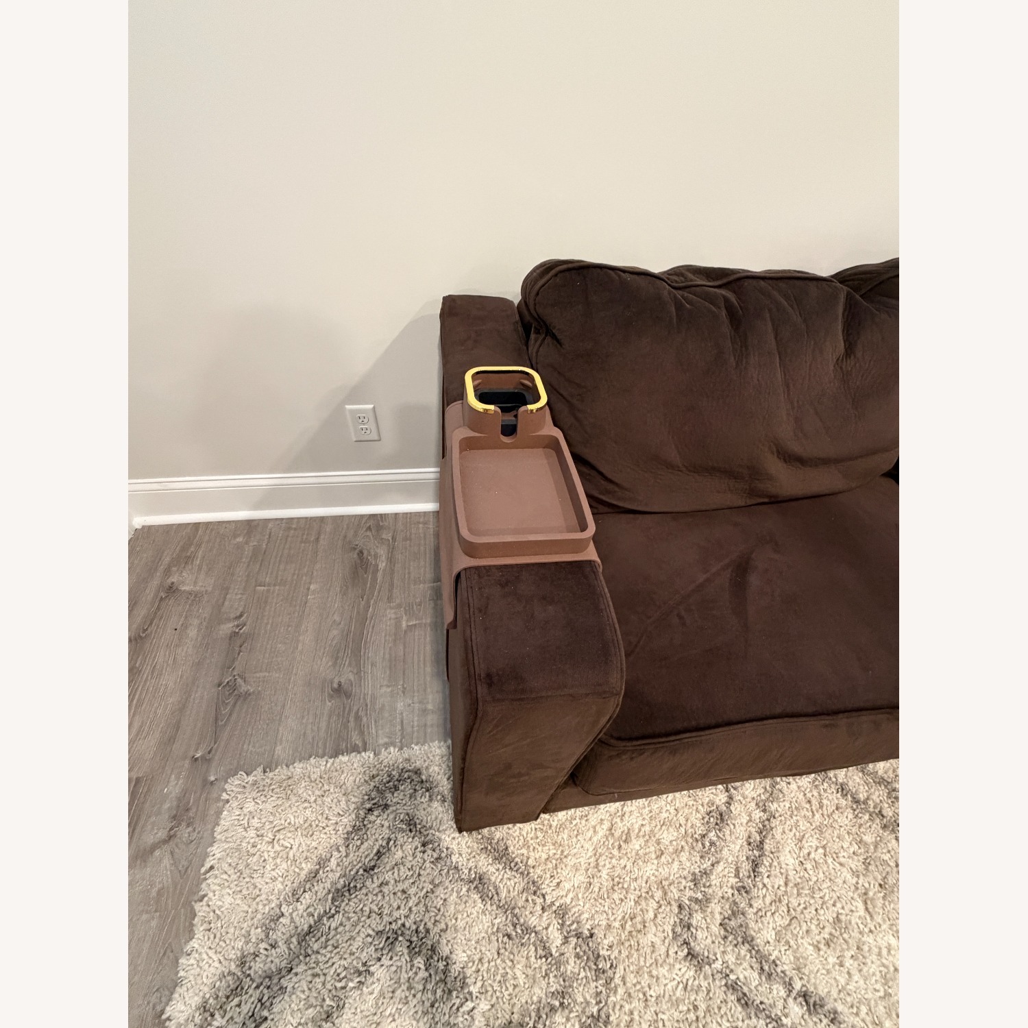 LoveSac Dark Brown Velvet 3+ Piece Sectional - image-3