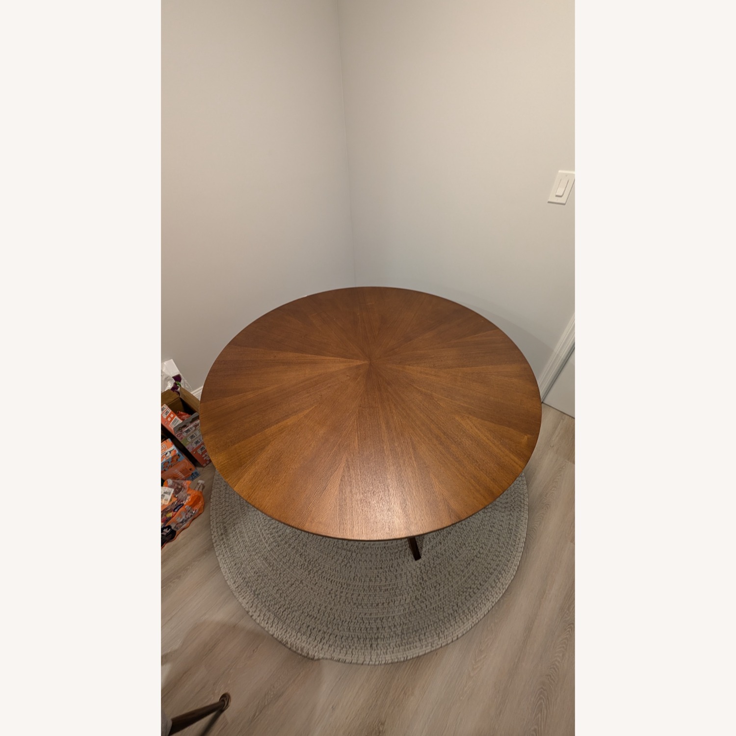 Article Conan Dark Brown Wood Dining Table - image-3