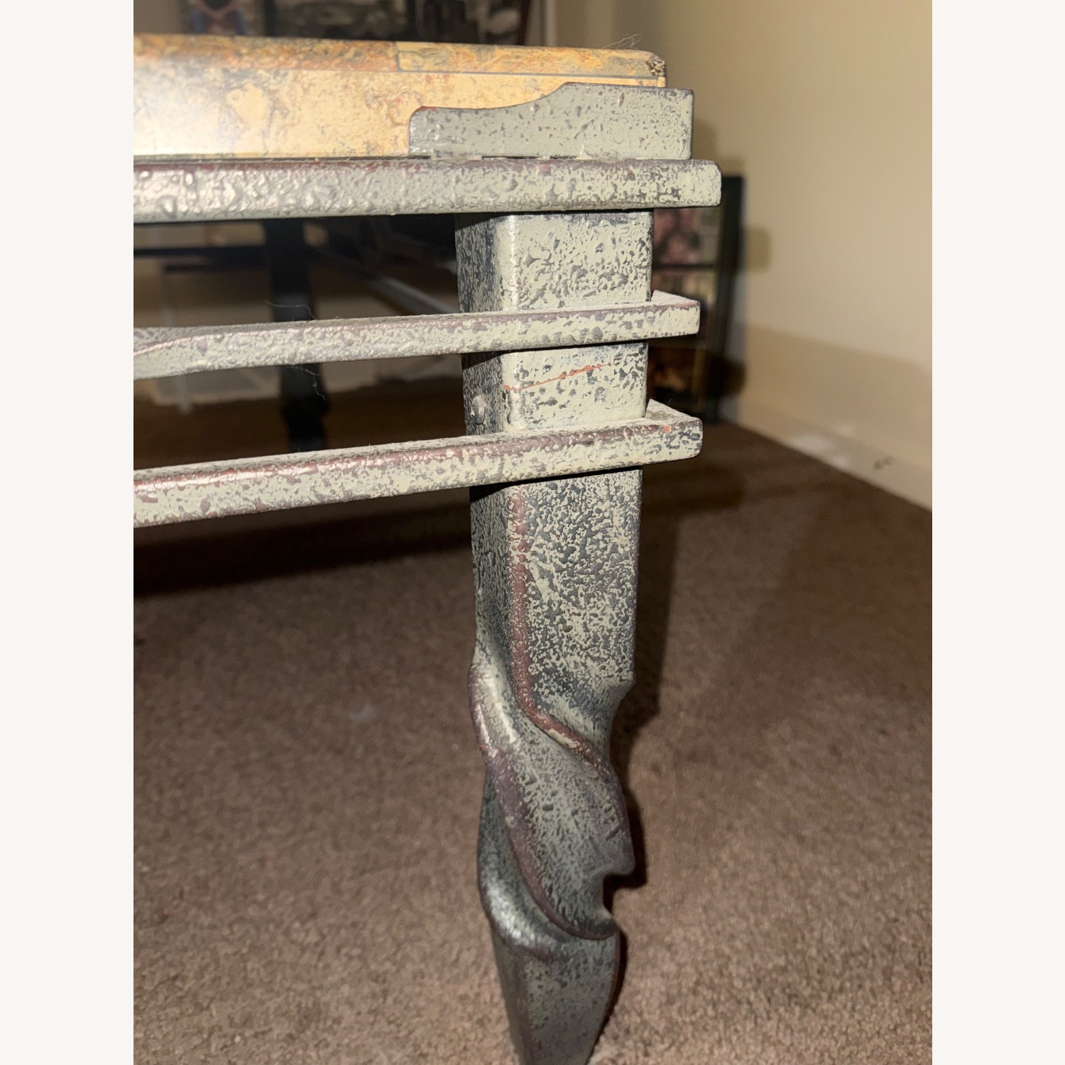 Dark Brown Stone Coffee Table - image-3