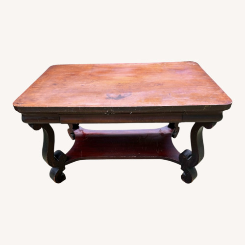Used Antique Desk Console Table Scrolled Legs for sale on AptDeco