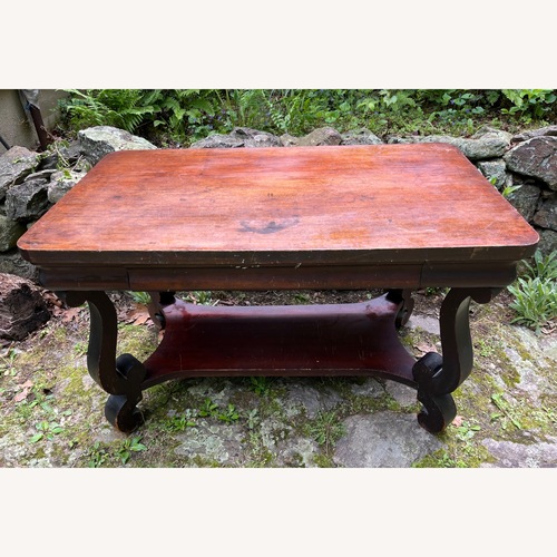 Used Antique Desk Console Table Scrolled Legs for sale on AptDeco