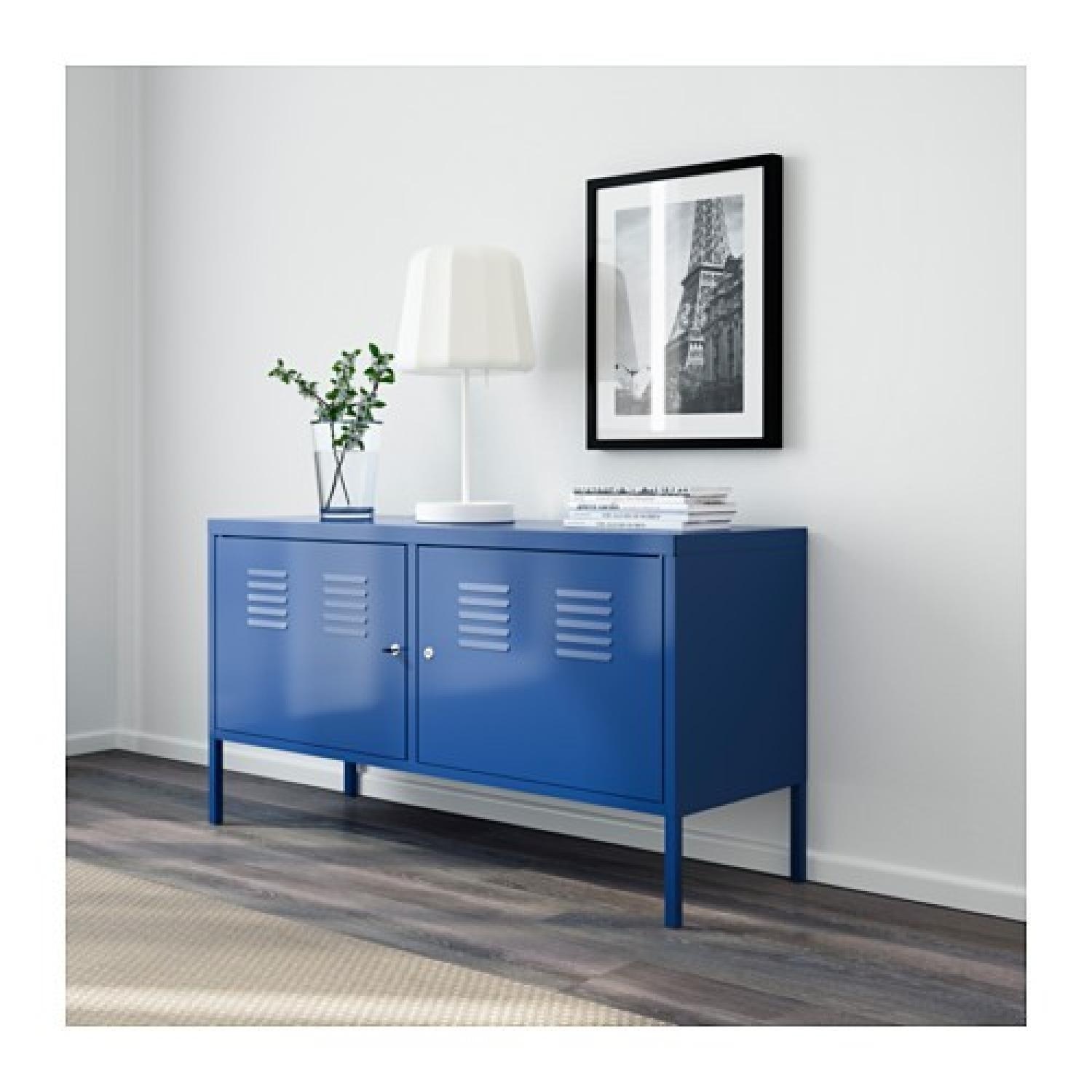 IKEA Blue Metal Media Storage - image-4