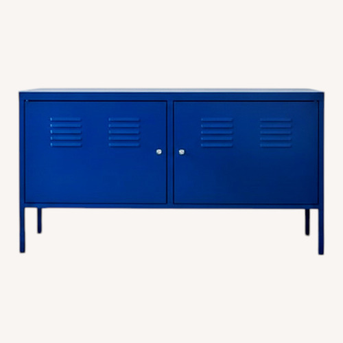 Used IKEA Blue Metal Media Storage for sale on AptDeco
