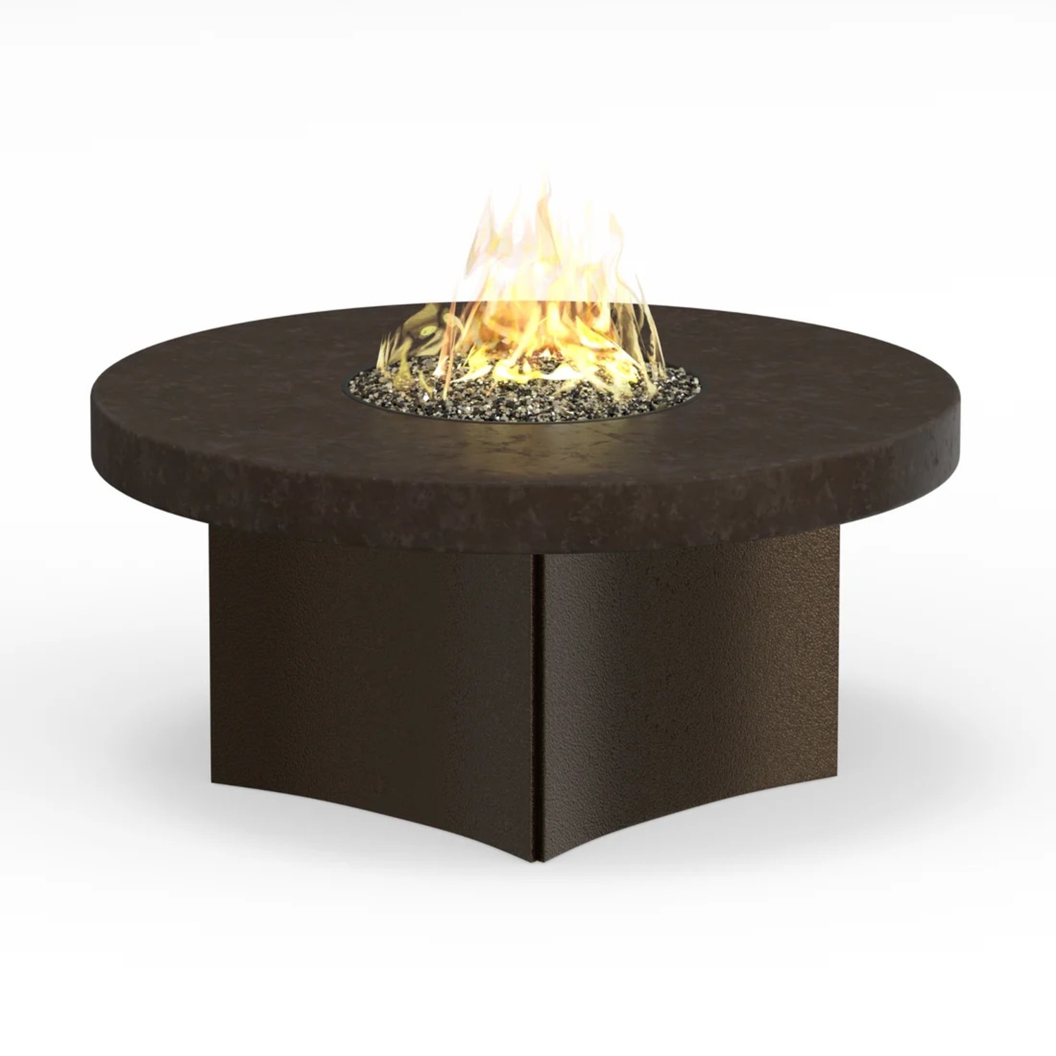 Gas Fire Pit Table Savanna Stone Patio Furniture - image-5