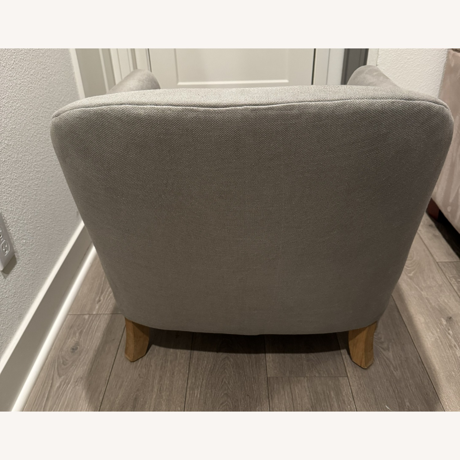 2 Restoration Hardware Light Gray Accent Chairs - image-4