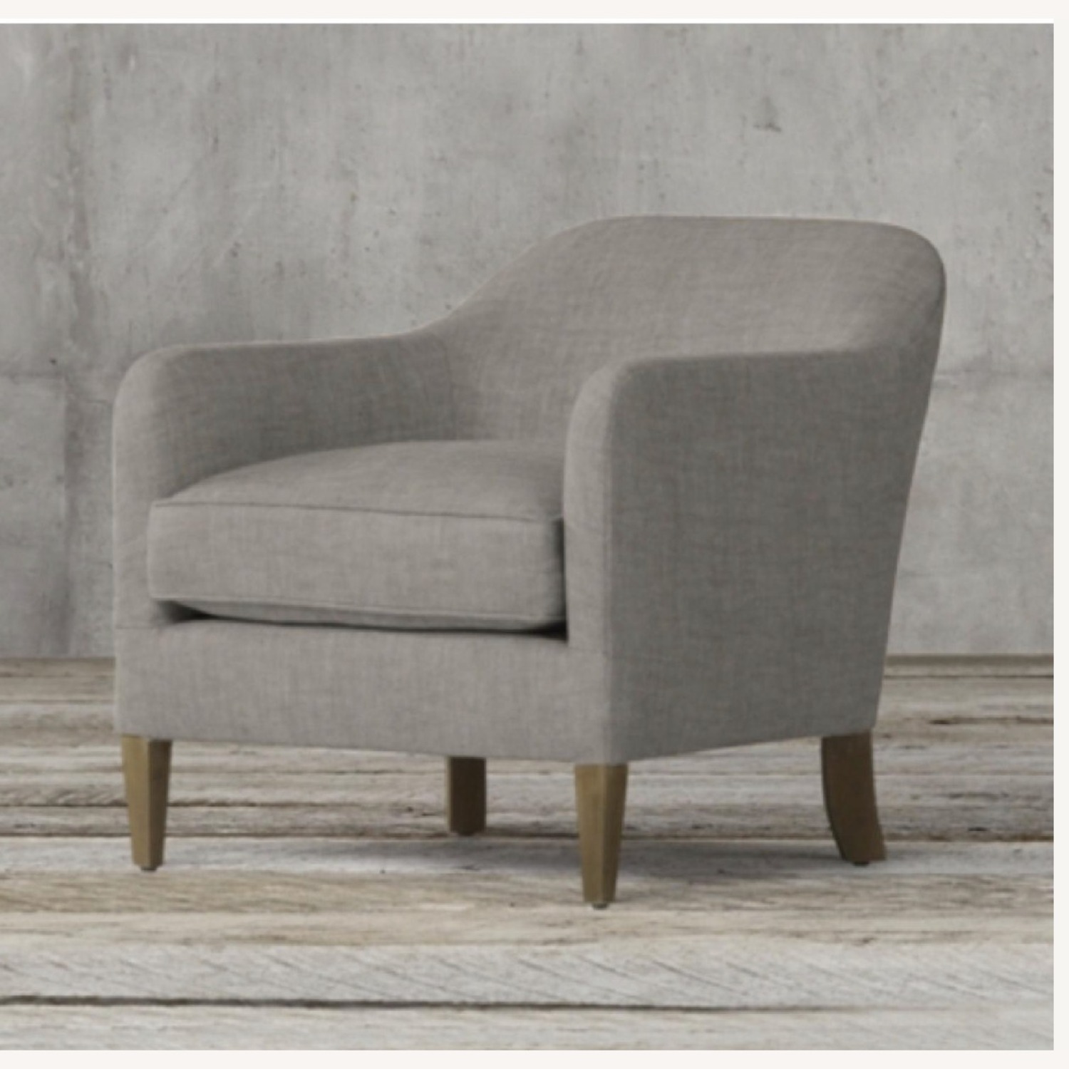 2 Restoration Hardware Light Gray Accent Chairs - image-1
