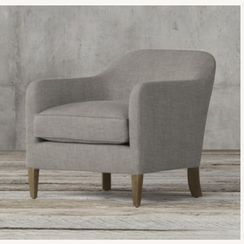 Used 2 Restoration Hardware Light Gray Accent Chairs for sale on AptDeco