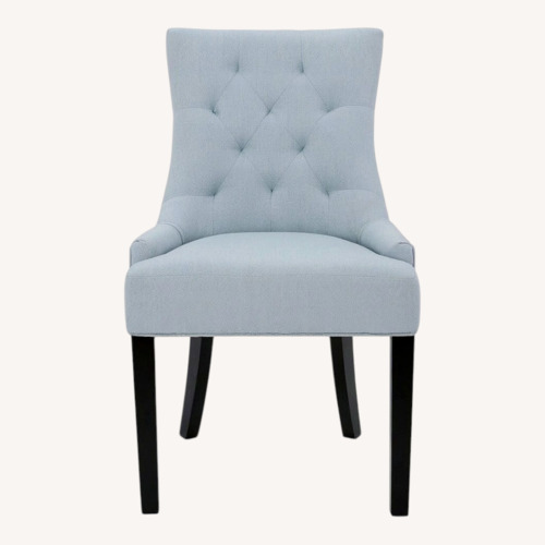 Used Birch Lane Grandview Blue Fabric Dining Chairs for sale on AptDeco